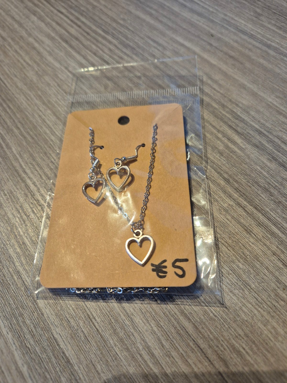 Oorbellen met bijpassende ketting, Bijoux, Sacs & Beauté, Boucles d'oreilles, Envoi, Argent, Argent