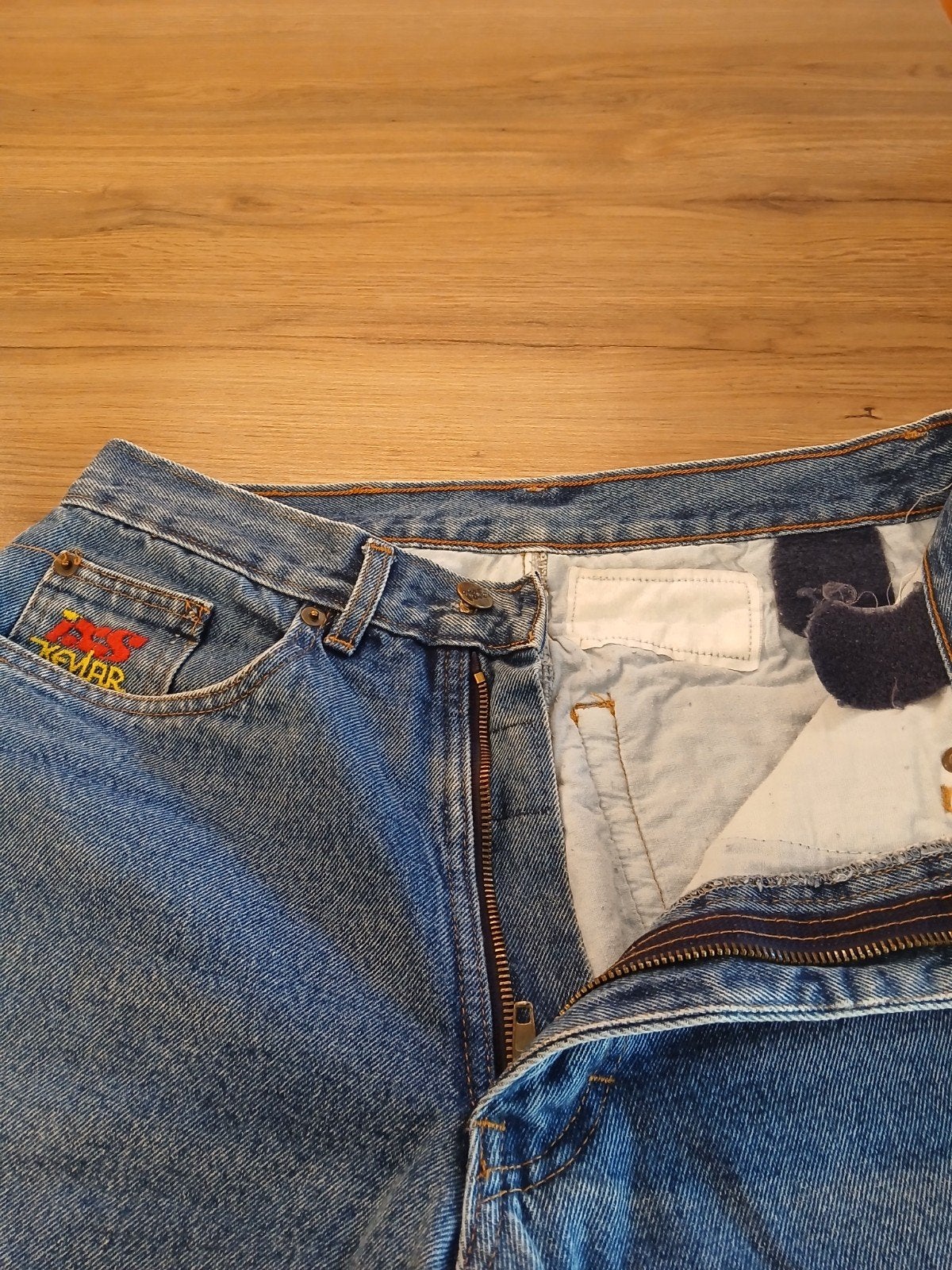 Motorkleding - jeansbroek heren, Ophalen