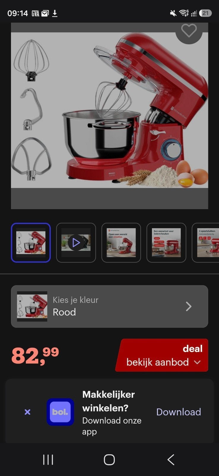 keuken robot kitchenbrothers, Ophalen, Nieuw