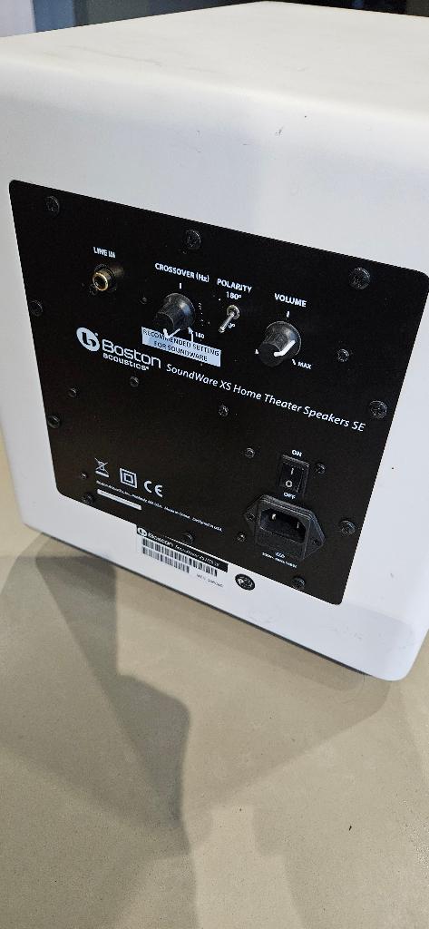 Subwoofer Boston Acoustics !, 70 watt of meer, Zo goed als nieuw, 5.1-systeem, Overige spelers