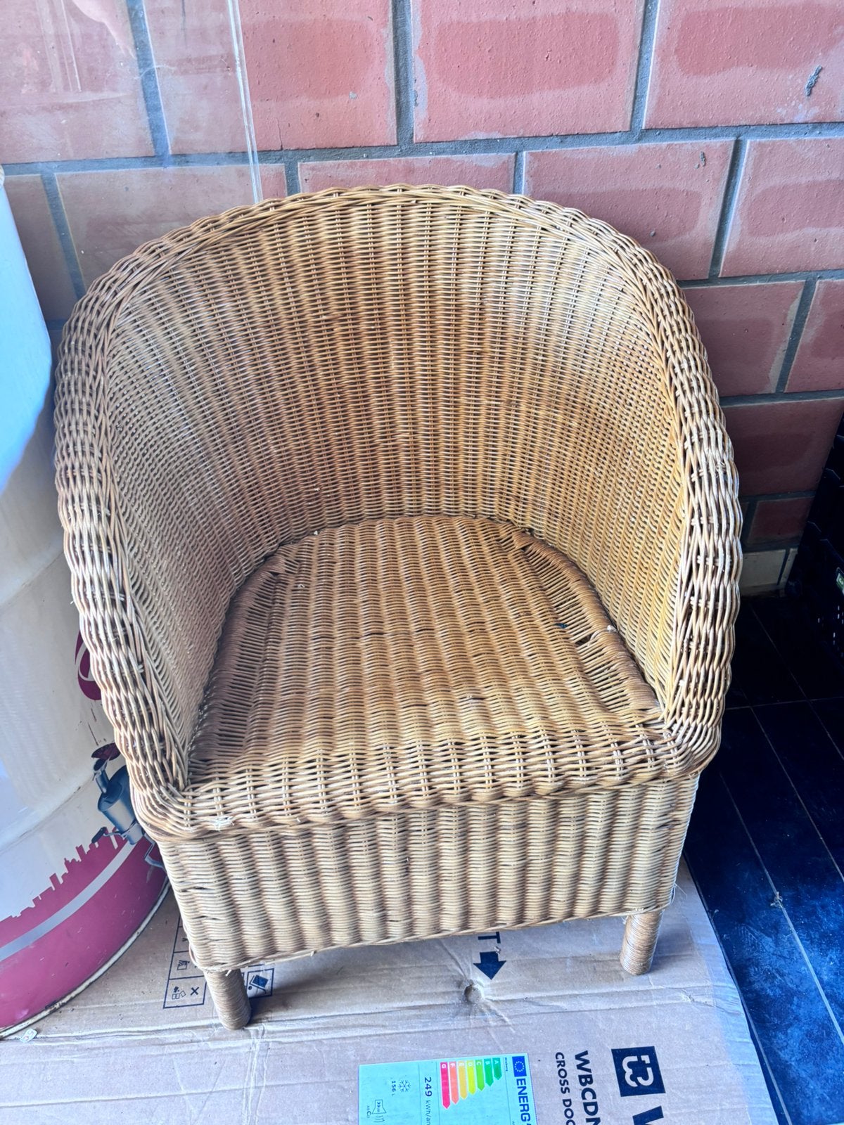 Fauteuil rotin, Enlèvement, Comme neuf