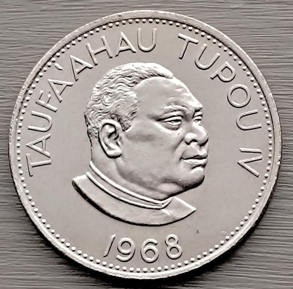 munt Tonga 20 seniti 1968, Timbres & Monnaies, Monnaies | Océanie, Enlèvement ou Envoi