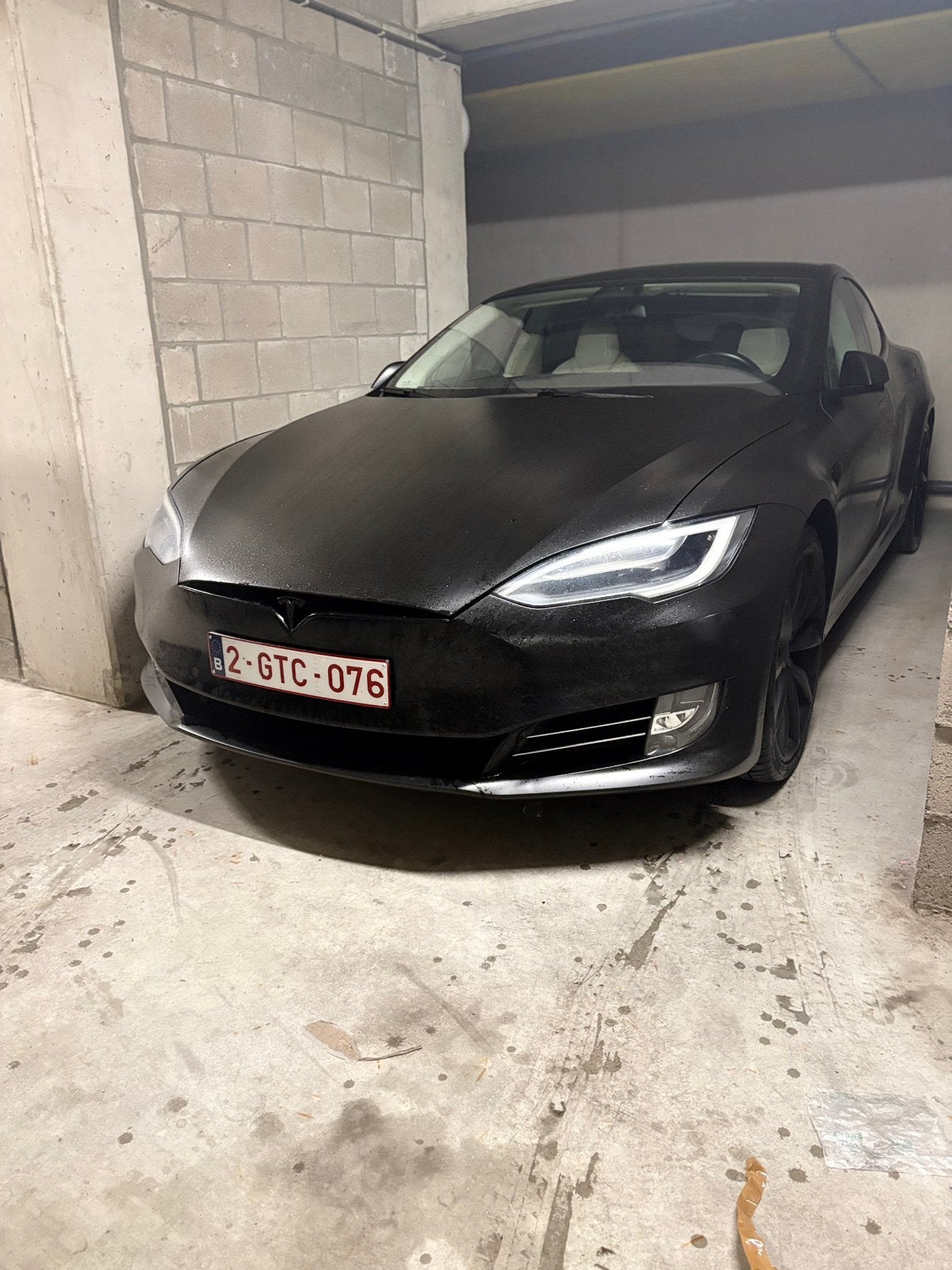 Tesla-model S100D, Auto's, Tesla, Zwart, Leder, Elektrisch, Berline