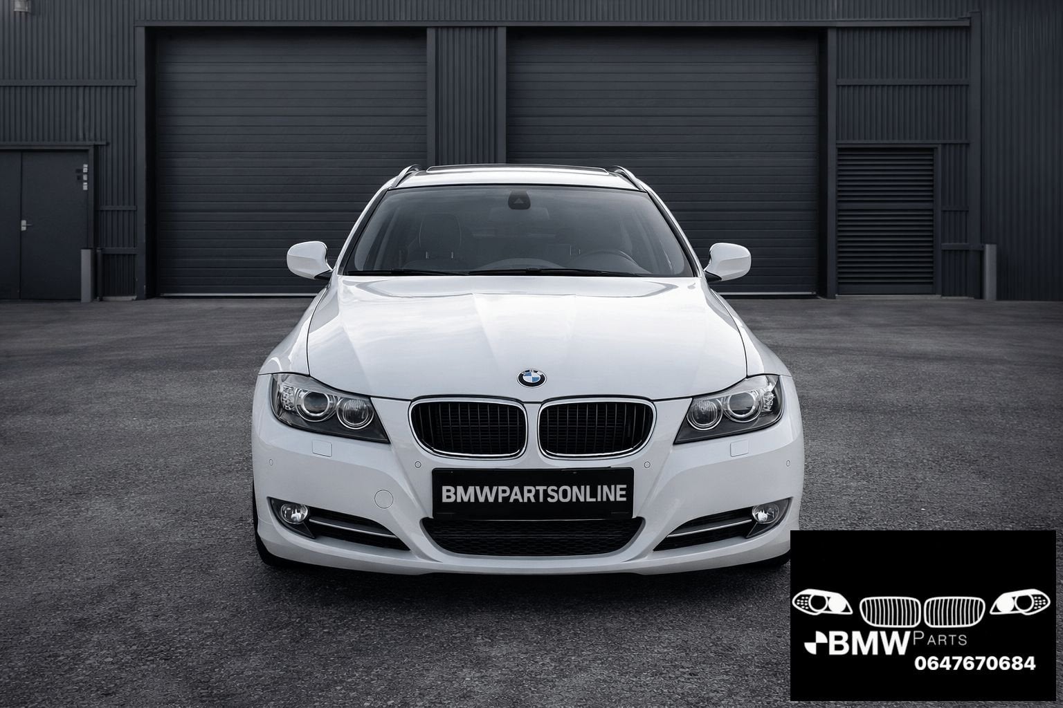 Voorkop Bmw 3-Serie E90 E91 LCI bi-xenon Alpinnweis wit, -, Origine de la pièce connue, Utilisé, -