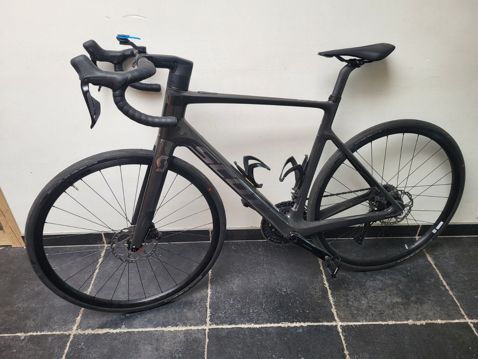racefiets  koersfiets Electrich scott, Fietsen en Brommers, 53 tot 57 cm, Ophalen, Zo goed als nieuw, Carbon