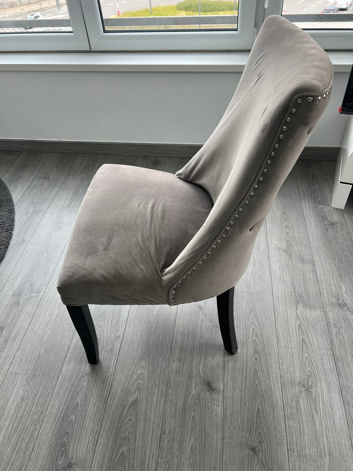 Chaises tissus bois 25€/pc (4 pc en tout), Enlèvement, Comme neuf, Bois
