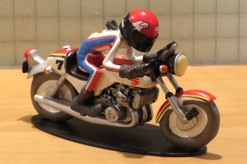 Joe Bar Chris Deb Suzuki GT750 Roca 1:18 JB109, Verzamelen, Ophalen of Verzenden, Nieuw, Overige typen