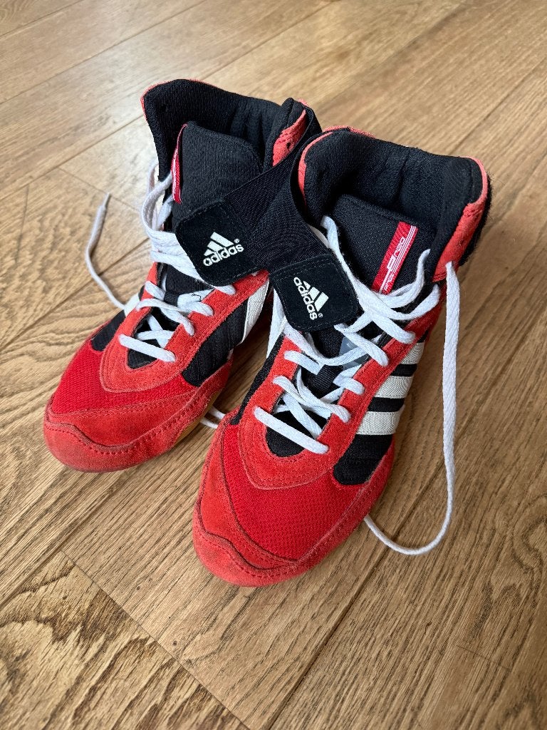 Chaussures de boxe française ADIDAS 40, Ophalen, Gebruikt, Boksschoenen