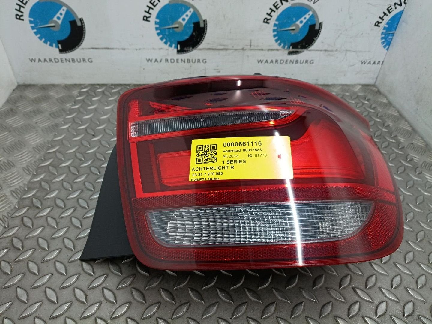 BMW 1 SERIES F20 118I ACHTERLICHT R 63217270096 2012, Ophalen of Verzenden, Gebruikt, ARN erkend