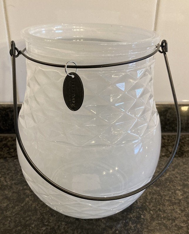 RIVERDALE LANTAARN WINDLICHT GROOT WIT 18 CM NIEUW, Riverdale, Lantaarn, Wit, Nieuw