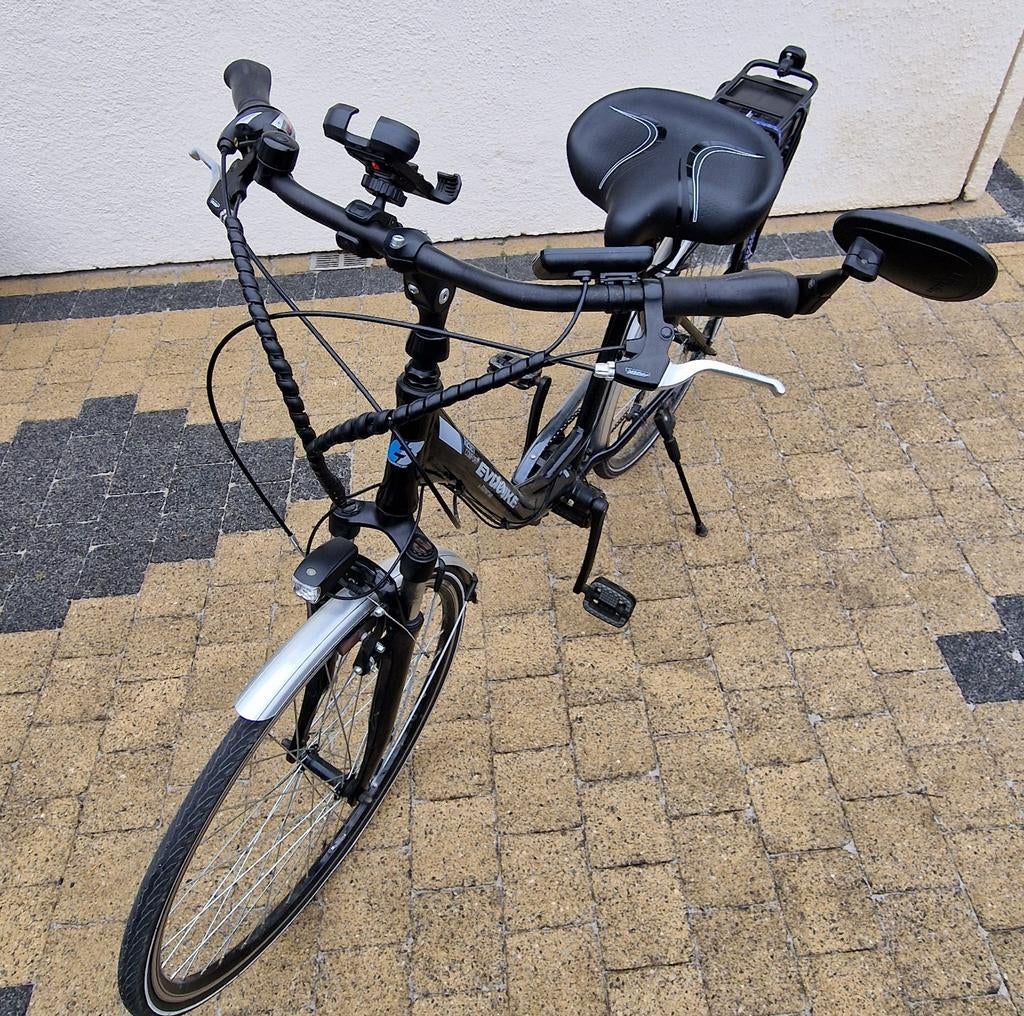 Elektrische fiets voor dames te koop., Ophalen, Gebruikt, Minder dan 10 versnellingen, Vering
