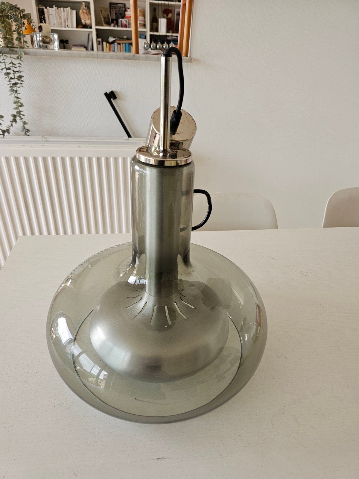 Leclaire & Schäfer plafondlamp / hanglamp vintage, Antiek en Kunst, Ophalen