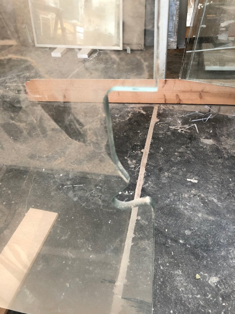 Porte vitrée de sécurité 10 mm., Enlèvement, Comme neuf, Verre, Porte intérieure