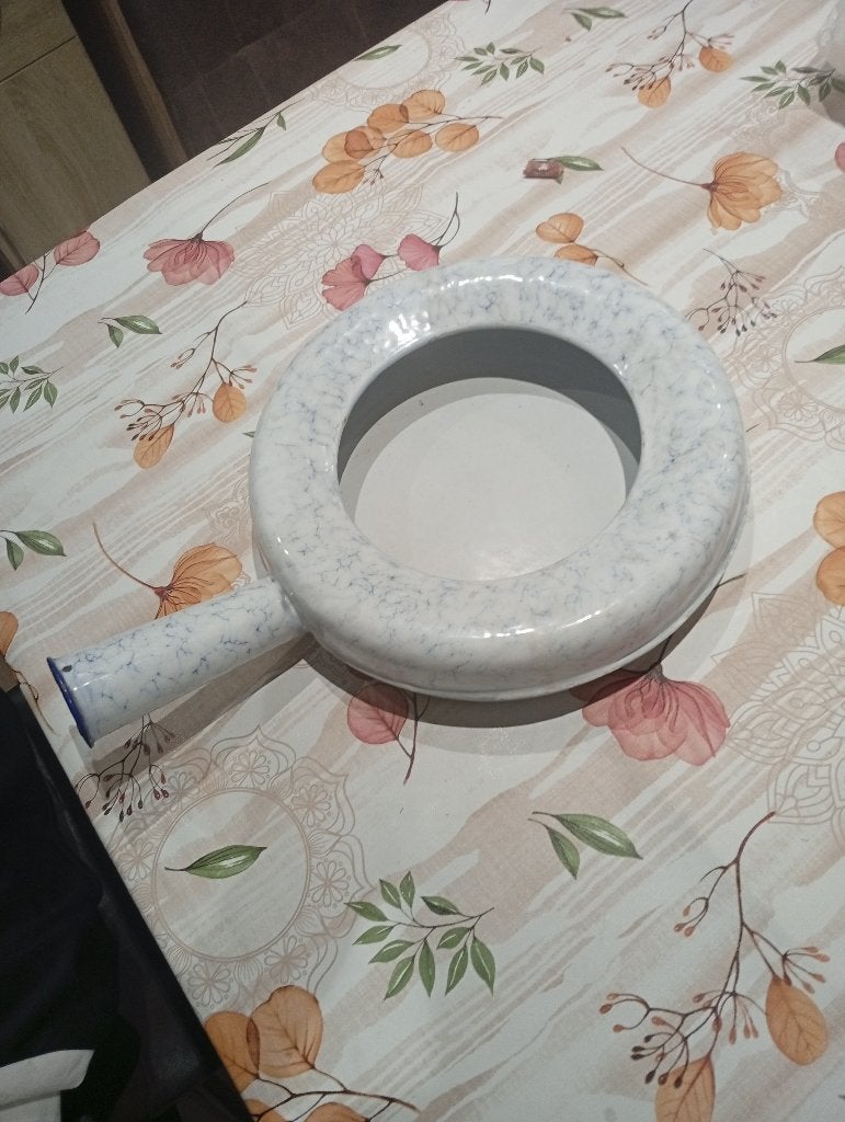 Antieke geëmailleerde bedpan 1920 1930, Antiquités & Art, Enlèvement