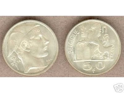 Belgique : 50 francs 1954 FR en FDC ! = morin 540, Monnaie en vrac, Argent, Argent, Envoi