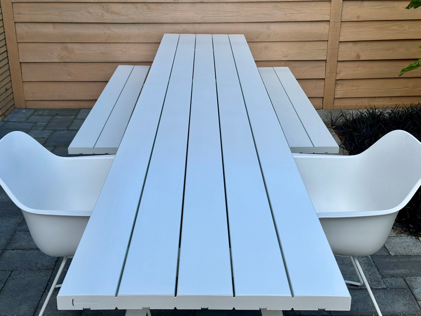 Extremis Outdoor Marina collectie Combo in Off-White 415 cm, Tuin en Terras, Ophalen, Zo goed als nieuw, Rechthoekig, Overige materialen