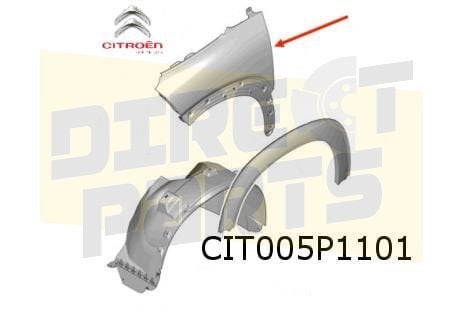 Citroën C3 Aircross 10/17-7/21- (A88) voorscherm links Origi, Neuf, -, Garde-boue, -