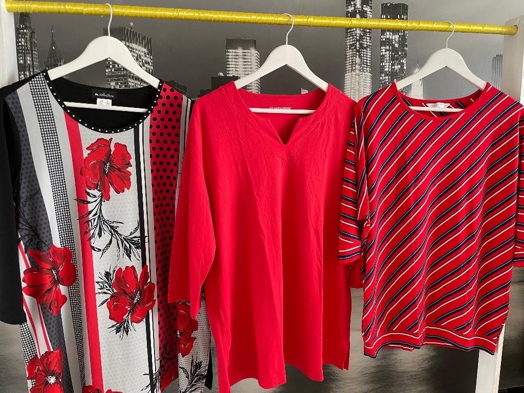 pakket - 3 T-shirts voor prijsje - 48, Kleding | Dames, Verzenden, Zo goed als nieuw, Maat 46/48 (XL) of groter