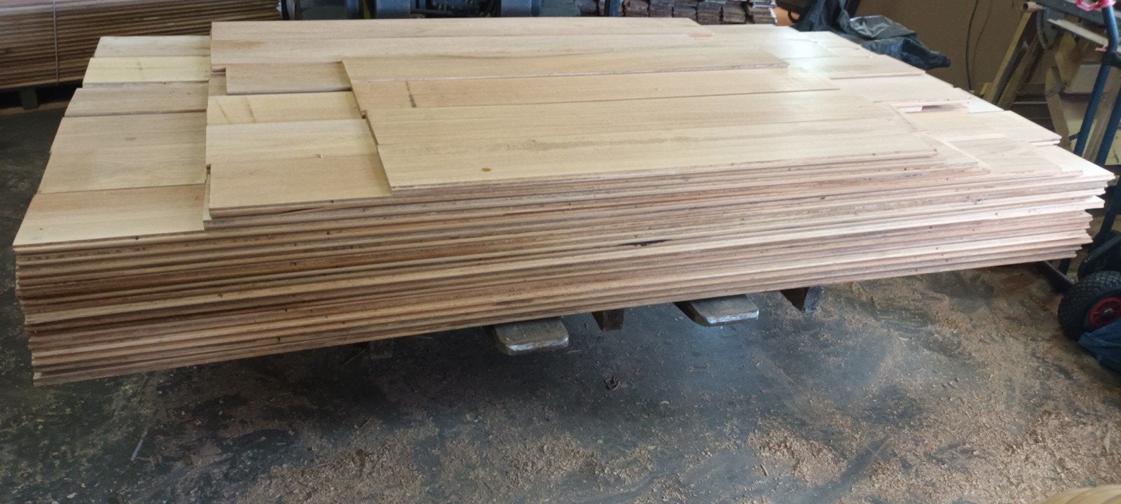 hardhouten vloer, Doe-het-zelf en Bouw, Ophalen, Hout