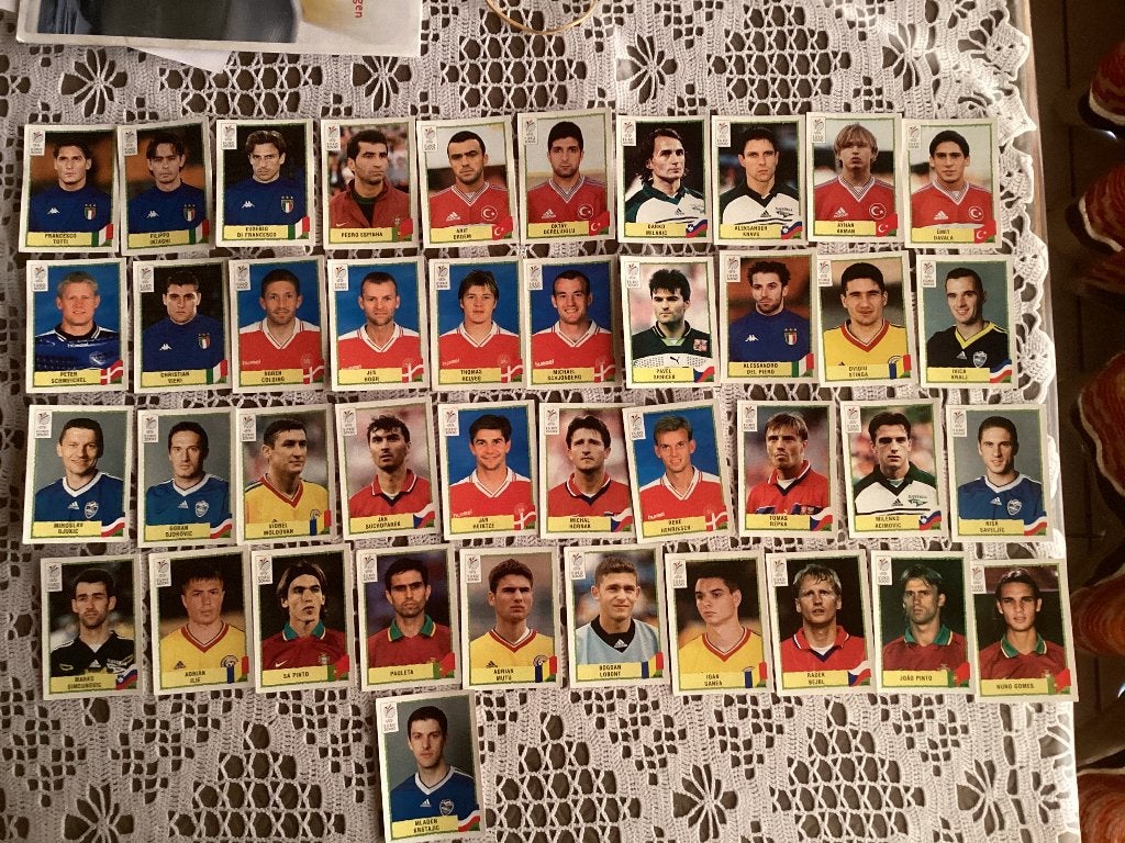 41 stickers panini Football EURO 2000, Enlèvement ou Envoi, Utilisé