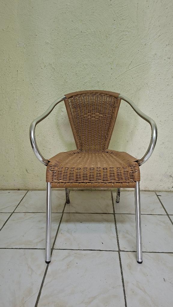 terrasstoelen terrastafels horeca uitverkoop korting, Tuin en Terras, Ophalen, Zo goed als nieuw, Wicker, Stapelbaar