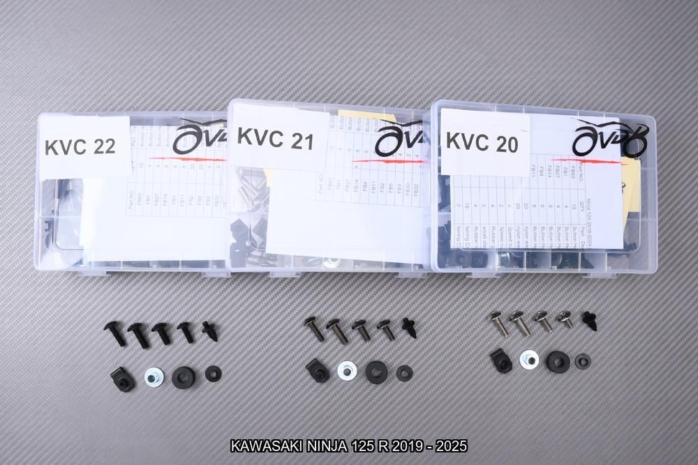 Kit visserie spécifique pour KAWASAKI NINJA 125 R 2019 2025, Motos, Enlèvement ou Envoi, Neuf