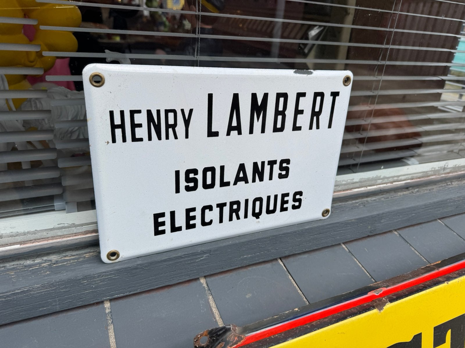 Henry Lambert emaille reclamebord, Ophalen of Verzenden