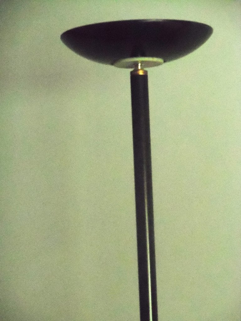 Vintage halogeen uplighter vloerlamp, Ophalen, Zo goed als nieuw, Metaal, 150 tot 200 cm