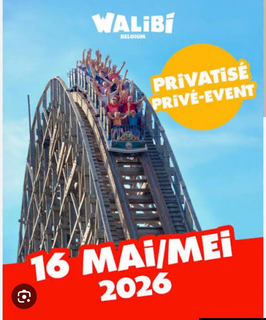 Walibi zaterdag 16/05 4 zitplaatsen + parkeerplaats, Tickets en Kaartjes