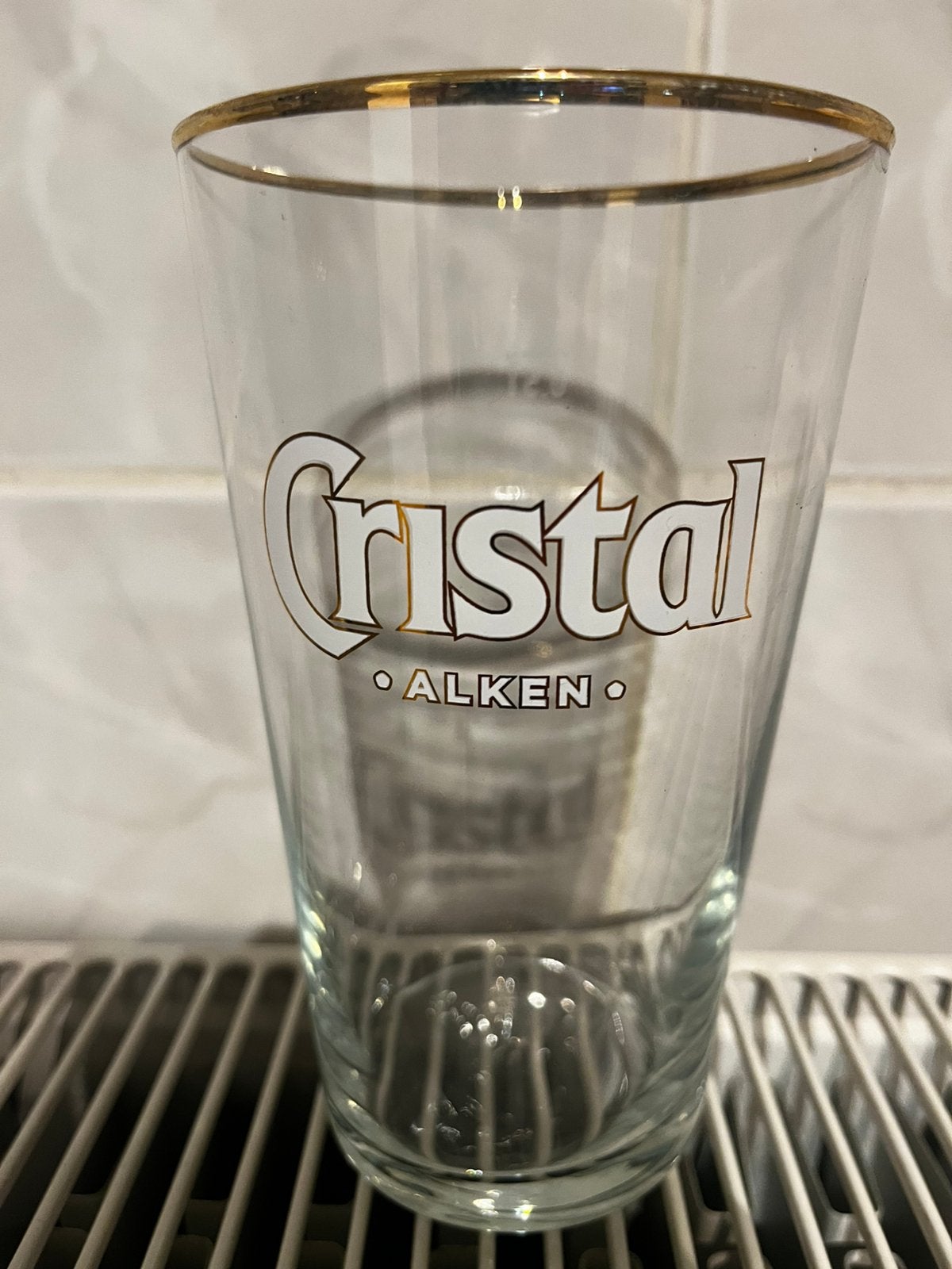 Bierglas Cristal Alken. 0,5L dik model, Enlèvement ou Envoi, Comme neuf