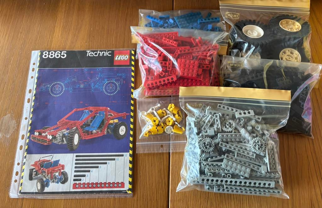 Lego Technic 8865 test car uit 1988, Lego, Ensemble complet, Comme neuf, Enlèvement