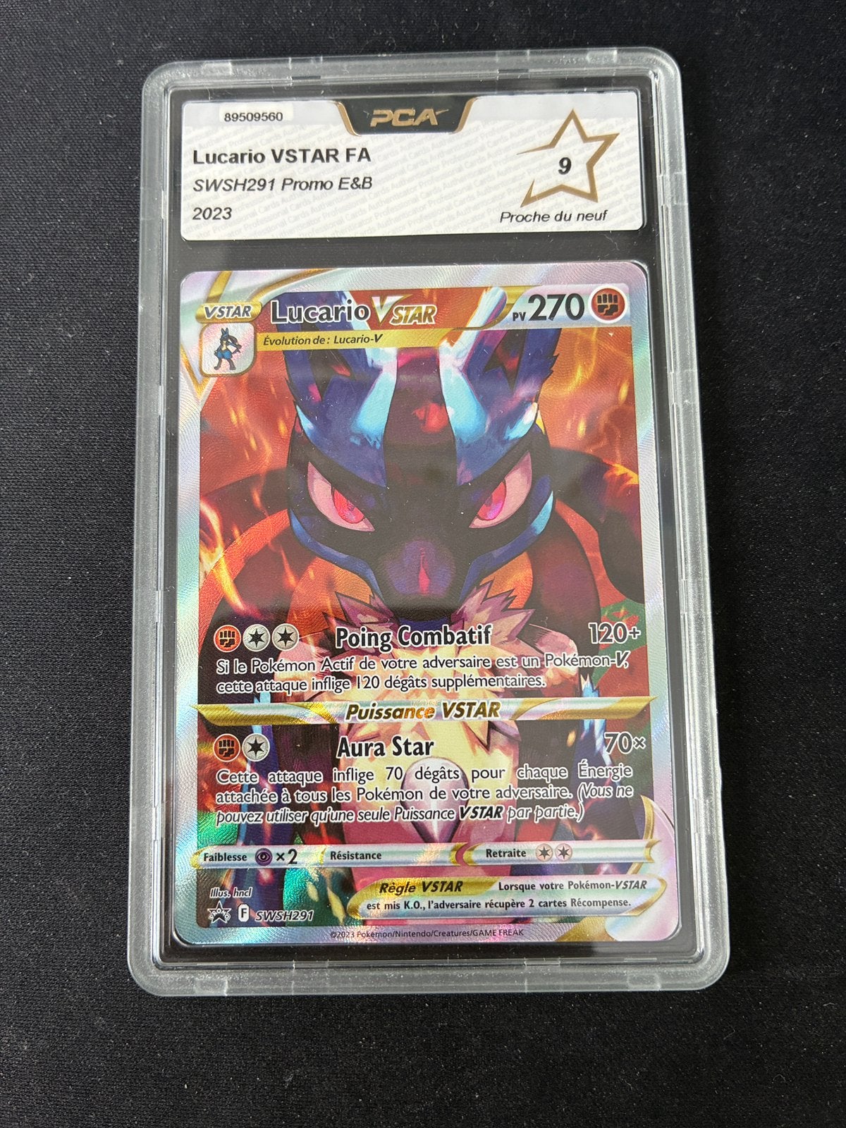 Lucario Vstar FA promo PCA 9, Enlèvement, Comme neuf