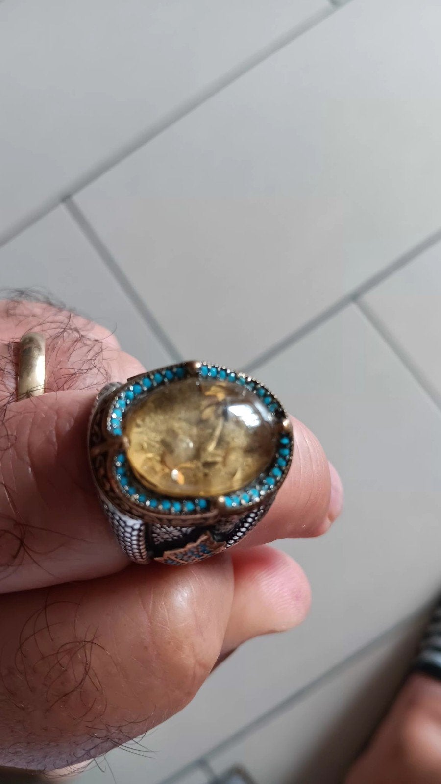 Een bijzondere, zeldzame, authentieke 999 zilveren ring., Handtassen en Accessoires, Ringen, Ophalen of Verzenden