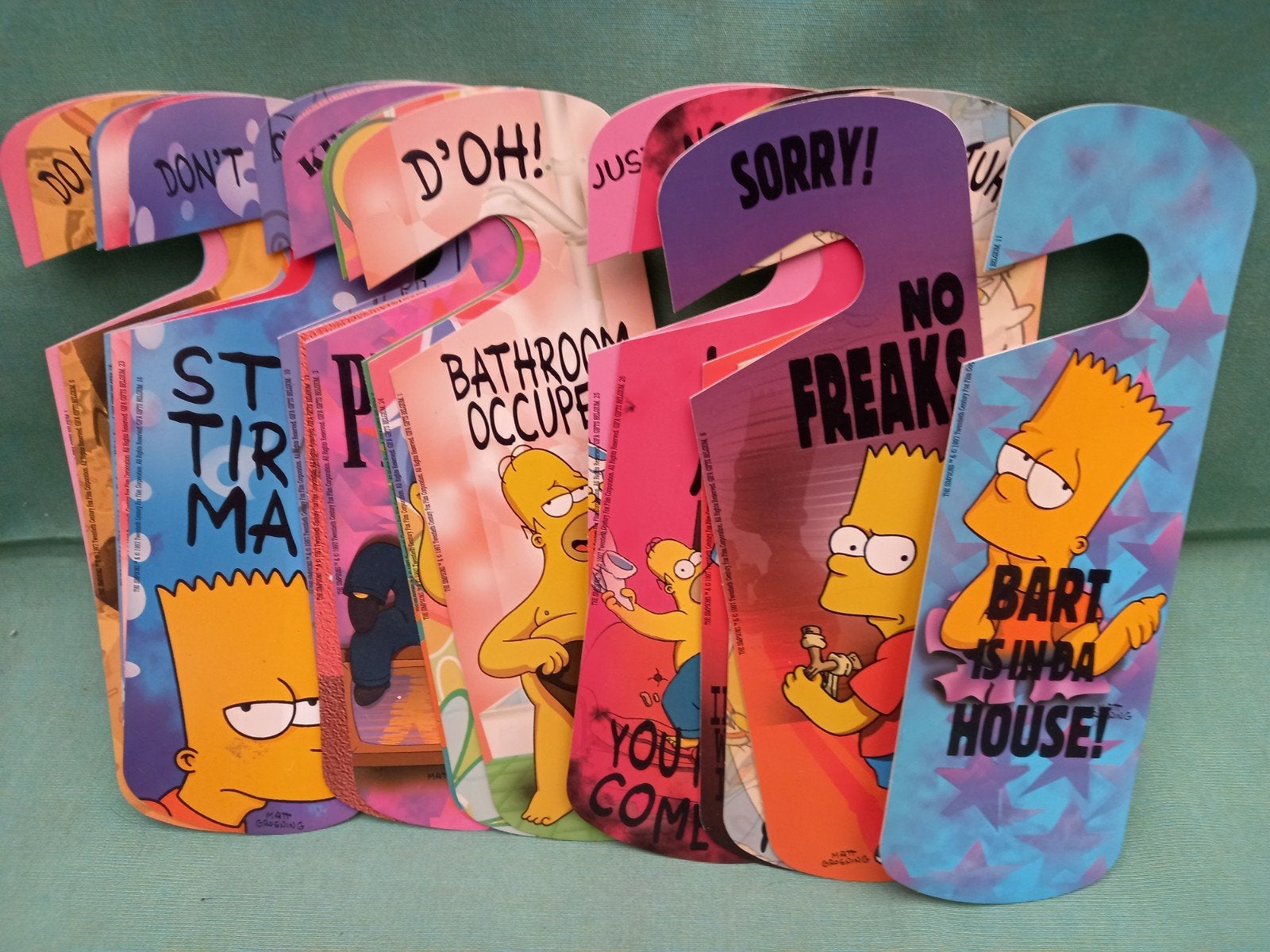 Bart Simpson deurhangers, Ophalen