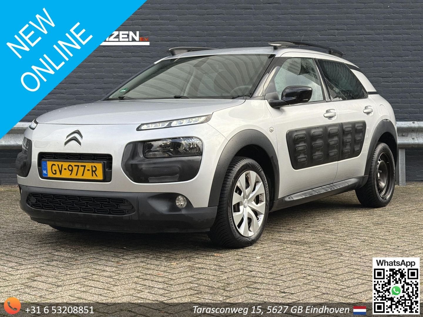 Citroen C4 Cactus 1.2 PureTech Feel | Cruise | Climate | Nav, Bluetooth, Argent ou Gris, Achat, Entreprise
