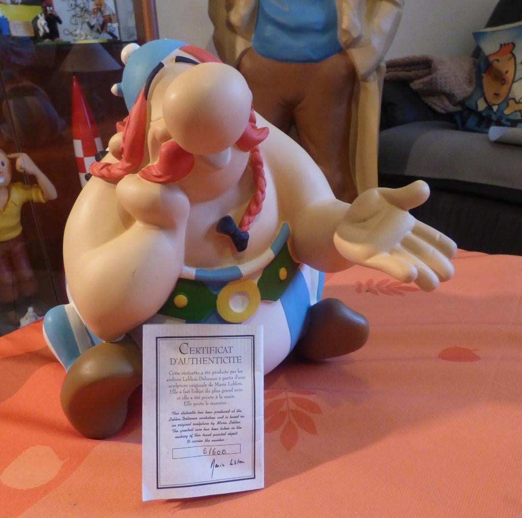 Obélix Assis dit Bonbonne Leblon Delienne 1992, Collections, Personnages de BD, Enlèvement ou Envoi, Astérix et Obélix, Comme neuf