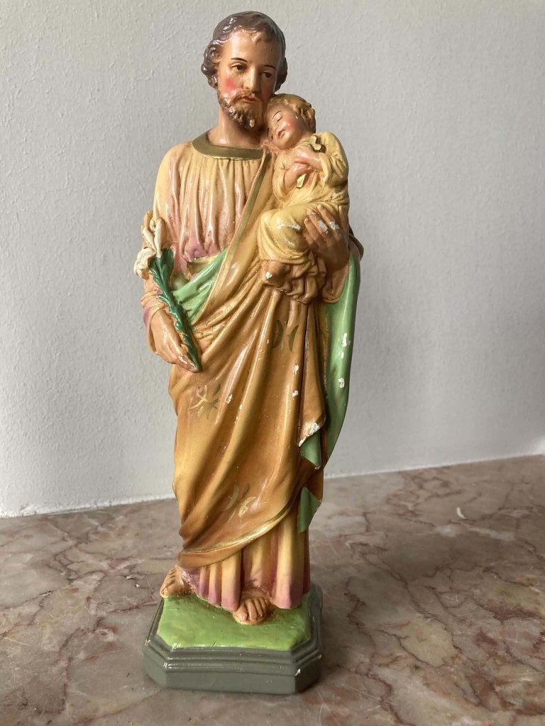 Beeld heilige Jozef (24 cm), Antiek en Kunst, Ophalen of Verzenden