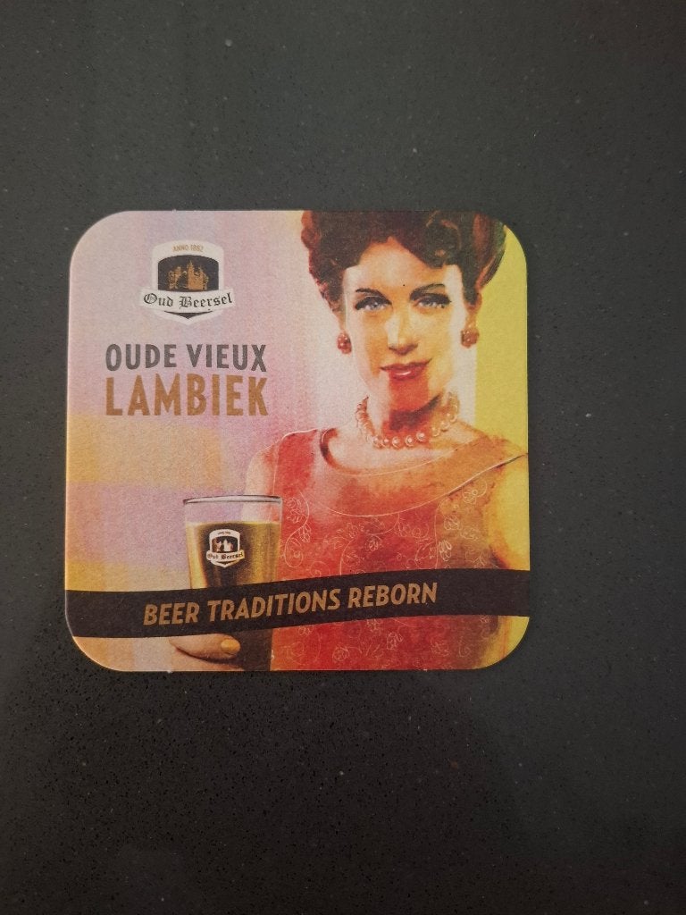 Bierviltje Oud Beersel Oude Lambiek, Verzamelen, Ophalen of Verzenden, Nieuw, Viltje(s), Overige merken