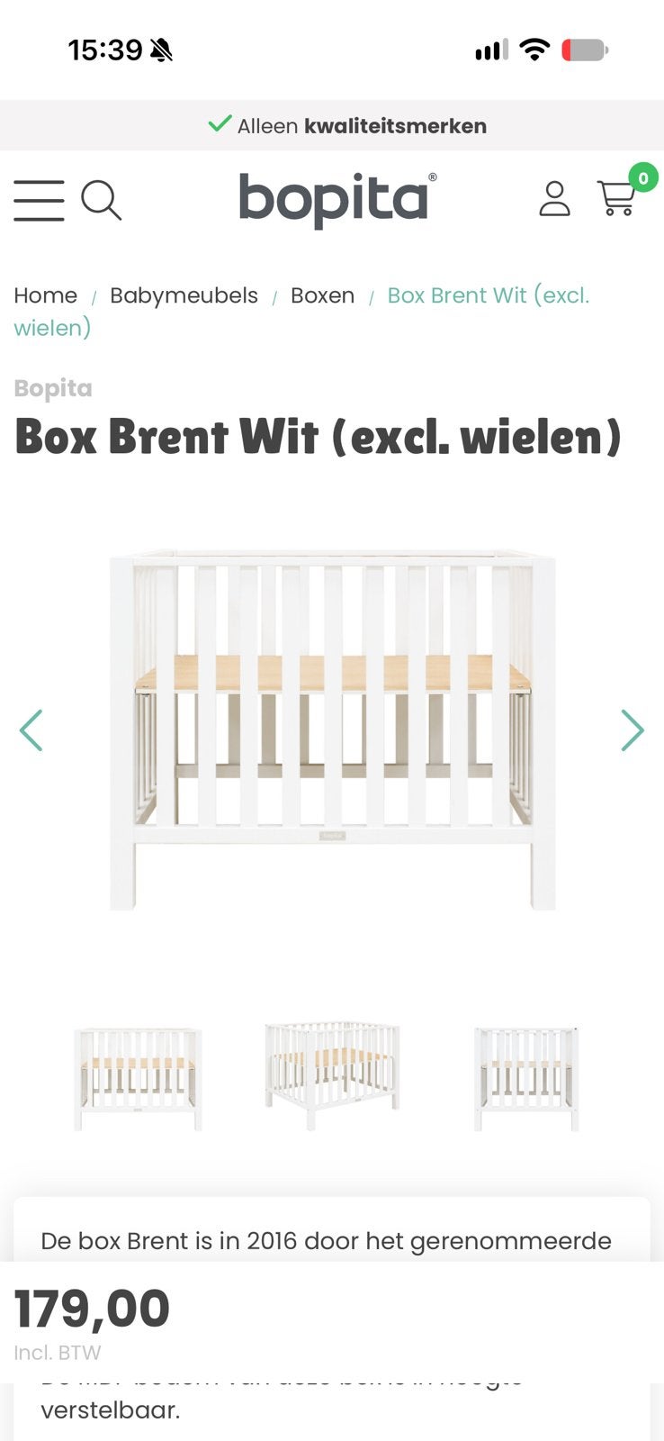 Park bopita, Kinderen en Baby's, Ophalen, Gebruikt