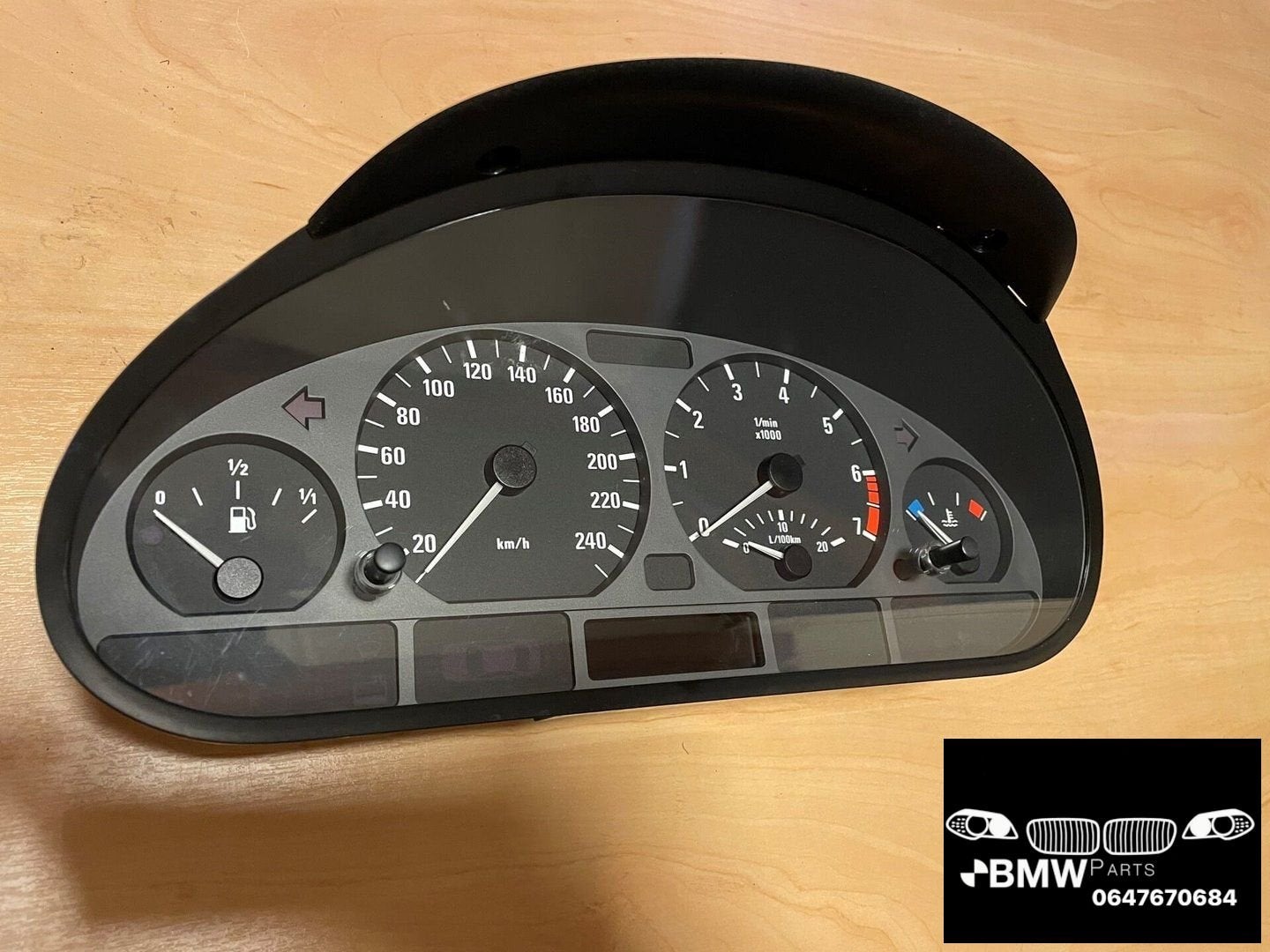 Bmw E46 Tellerbak benzine tacho km teller 316i 318i 3-serie, -, Utilisé, -, Enlèvement ou Envoi