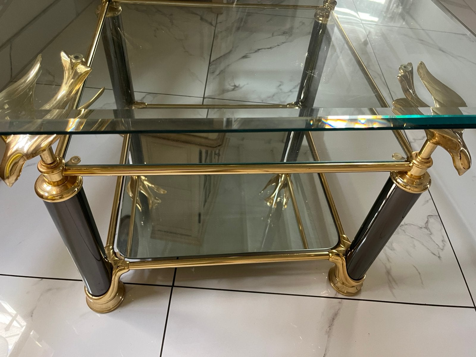 Vintage Hollywood Regency stijl, Ophalen, Zo goed als nieuw, Glas