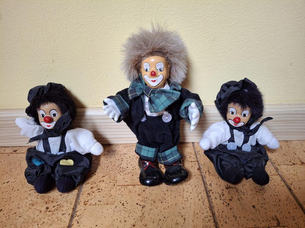 “Porseleinen” clownpopjes, Ophalen of Verzenden, Zo goed als nieuw