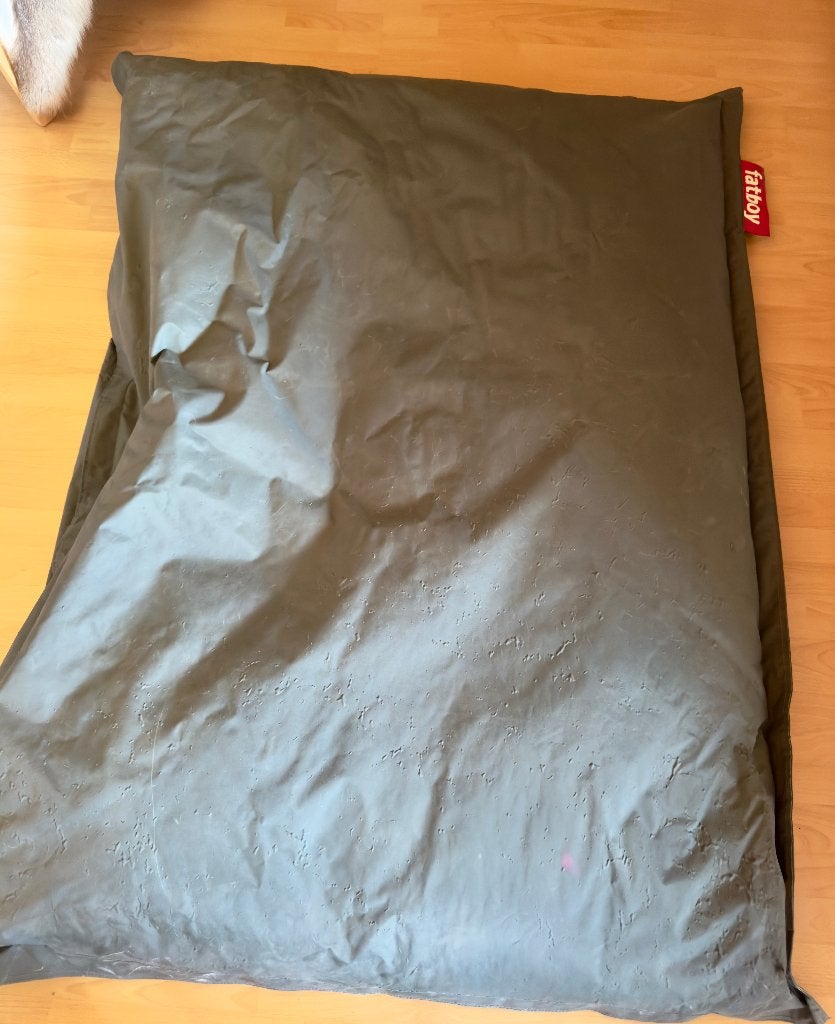 Originele Fatboy Zitzak (140 x 180 cm) – Olijfgroen (Indoor), Ophalen, Gebruikt, Overige kleuren, Zitzak