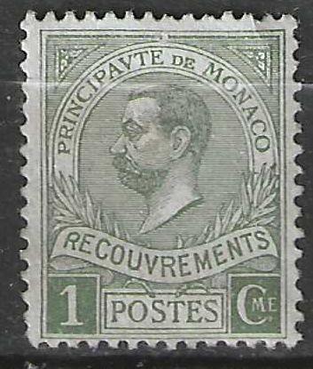 Monaco 8 - Yvert 8TX - Prince Albert Ier - 1 cm (ZG), Envoi, Monaco, Non oblitéré