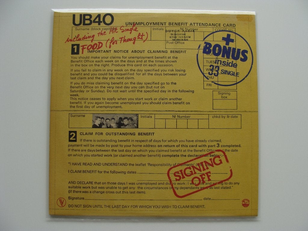 UB40 – Signing Off (1980), 12 pouces, Pop rock, Enlèvement ou Envoi, Double LP
