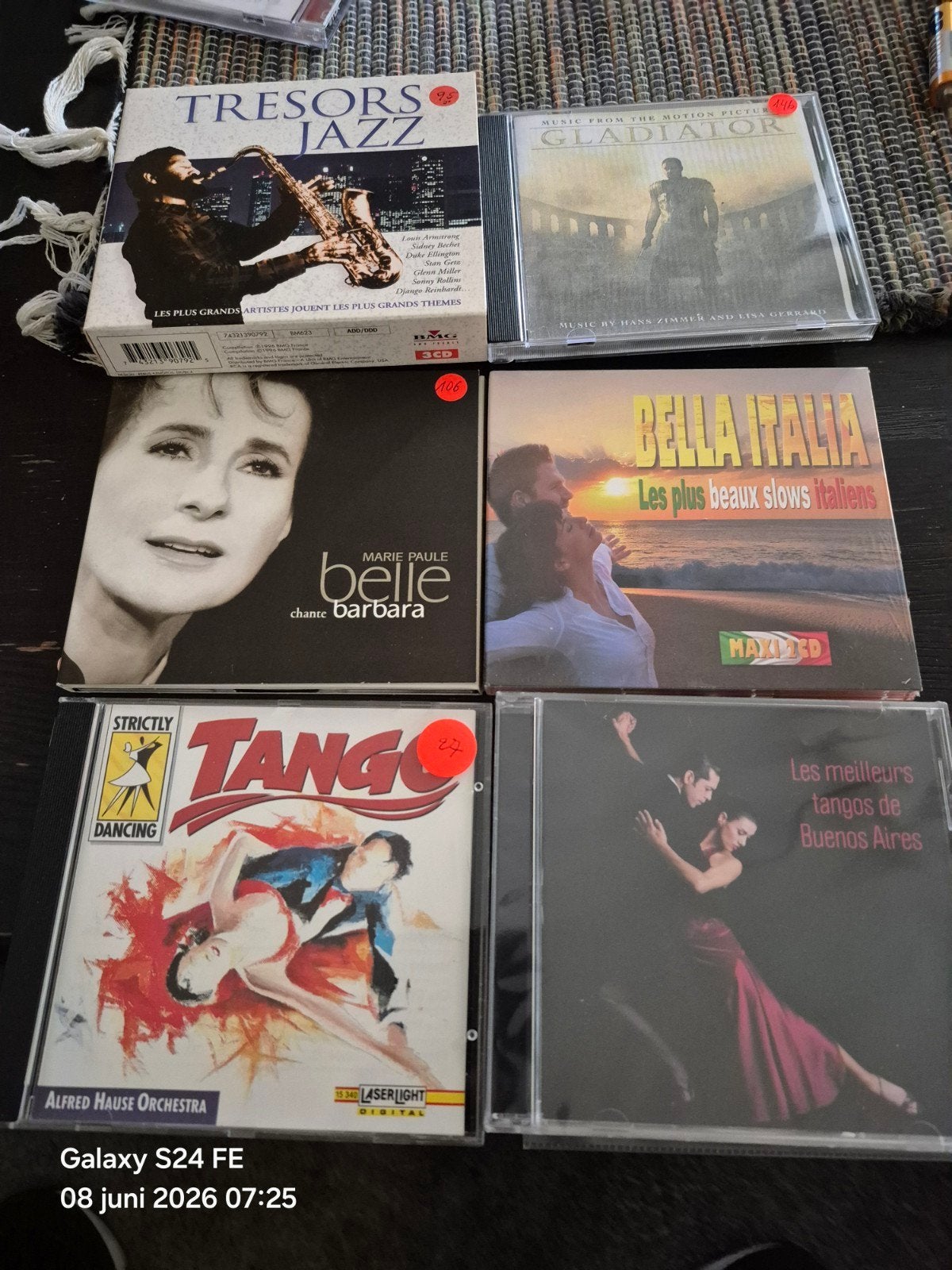 Cd's, Enlèvement ou Envoi, Musique