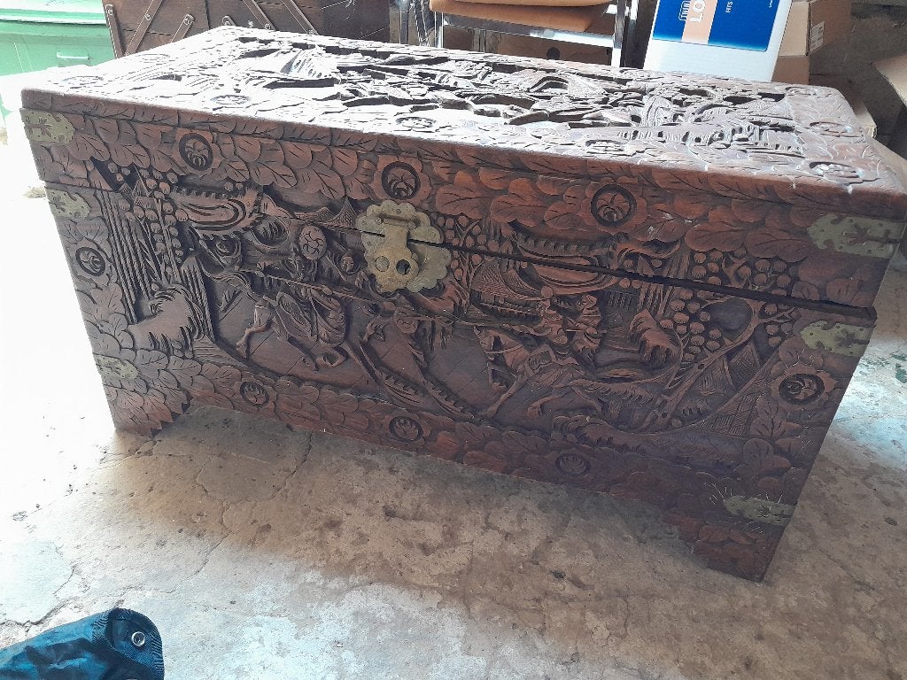 Oude Chinese kist, Antiek en Kunst, Ophalen