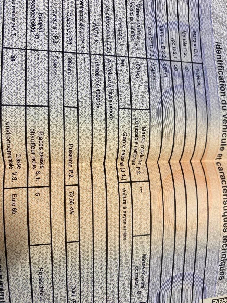 A VENDRE HYNDAI I20, Voorwielaandrijving, 4 deurs, Stof, Euro 6