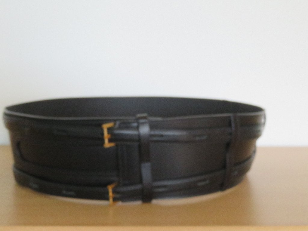 Nieuwe ceinture/riem " Le Kate" Delvaux, Ophalen, Nieuw, Zwart