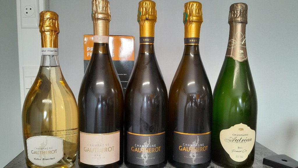 lot de 5 champagnes d exception, Collections, Enlèvement ou Envoi, Neuf, Champagne, Pleine